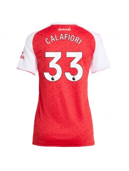 Arsenal Riccardo Calafiori #33 Zenski Domaci Dres 2025-26 Kratak Rukavima Arsenal Riccardo Calafiori #33 Zenski Domaci Dres 2025-26 Kratak Rukavima